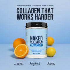 Vanilla Collagen Peptides with Hyaluronic Acid | Naked Collagen Advanced - 1.3 LB