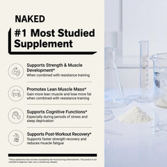 Strawberry Creatine Monohydrate Powder | Naked Creatine - 2.2LB
